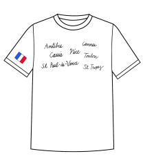 MEET ME ON THE MEDITERRANEAN | SO. OF FRANCE TOWNS | ADULT TEE